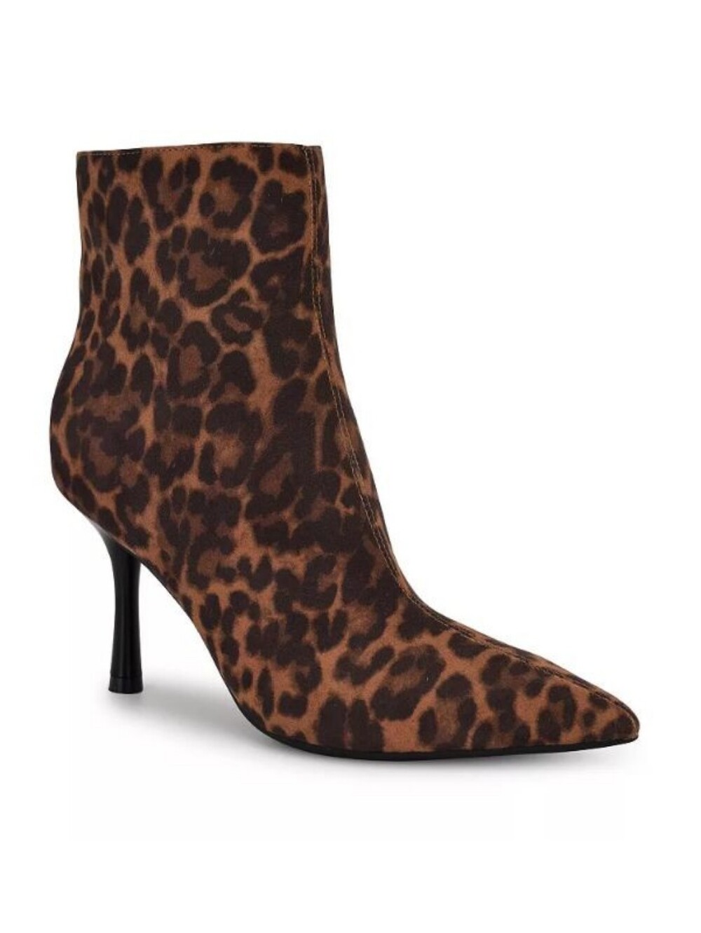 NEW Nine West Tapla Leopard Print Pointed Toe Stiletto Heeled Ankle Boots